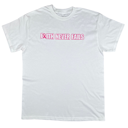 Faith Never Fails BCA Tee - Bubble Gum